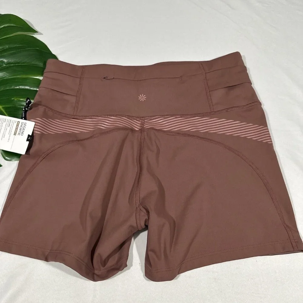 NWT $69‎ Athleta x Allyson Felix [ 1X ] Legend Shortie Shorts Hearth Rose